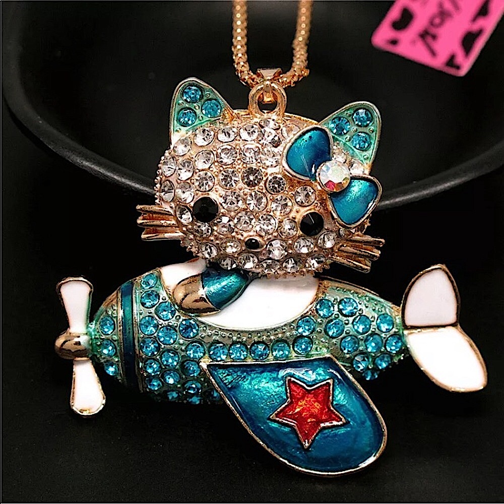 Betsey Johnson Cute KITTY Necklace